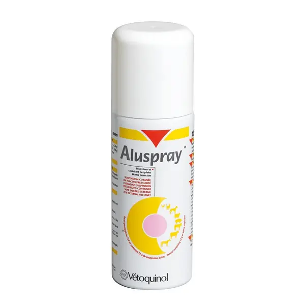 Aluspray –  Protecteur et Cicatrisant Plaies Spray 210ml – VETOQUINOL