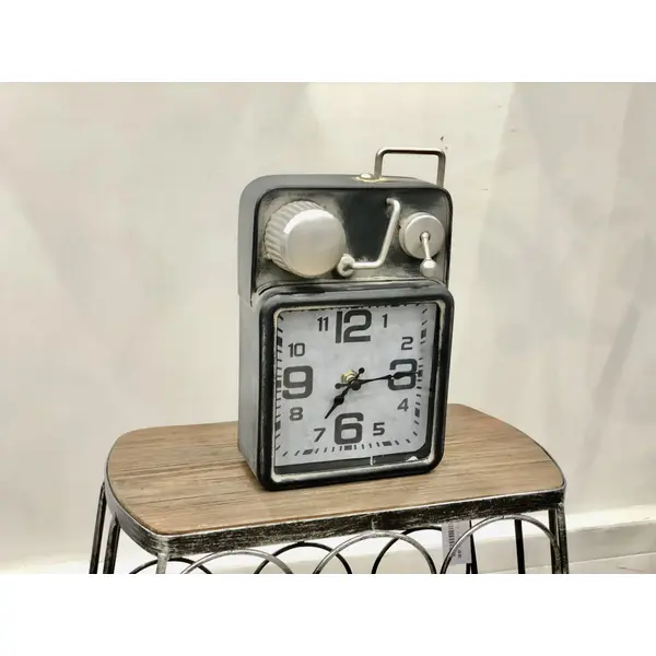 PENDULE A POSER PLATINE EFFET VINTAGE