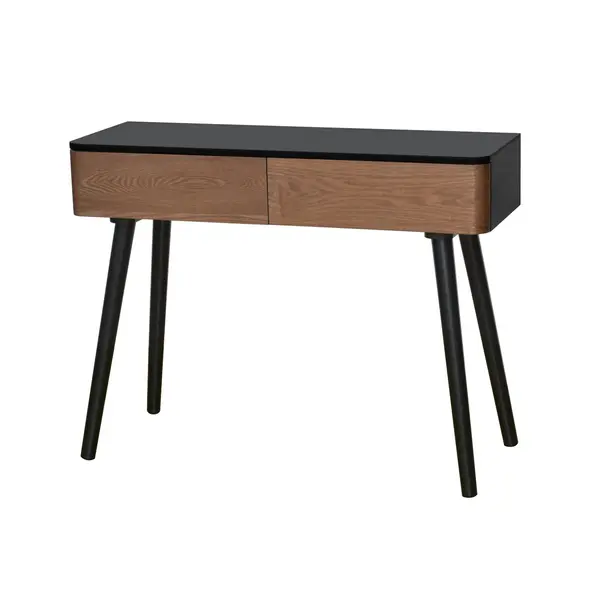 CONSOLE COLORIS NOIR/BOIS EXOTIQUE – POP