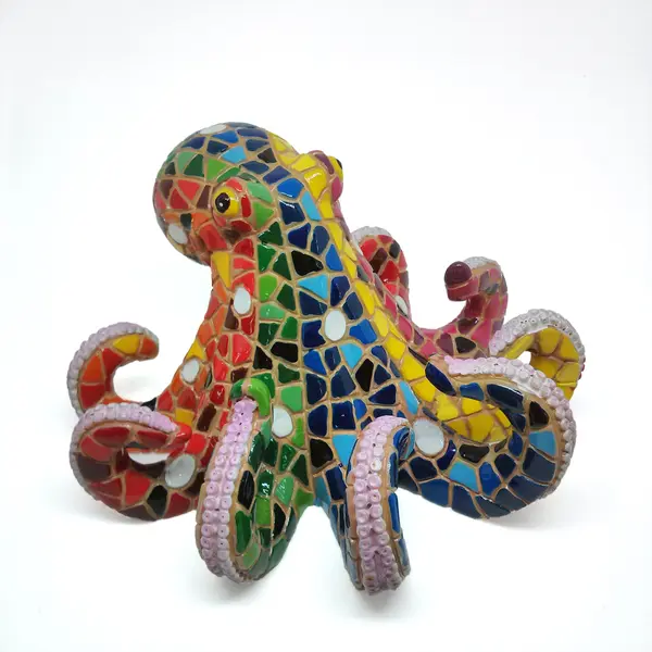 Figurine de pieuvre en résine