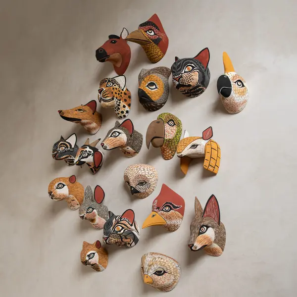 Masque Chouette en bois