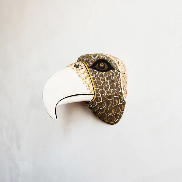 Masque Aigle en bois