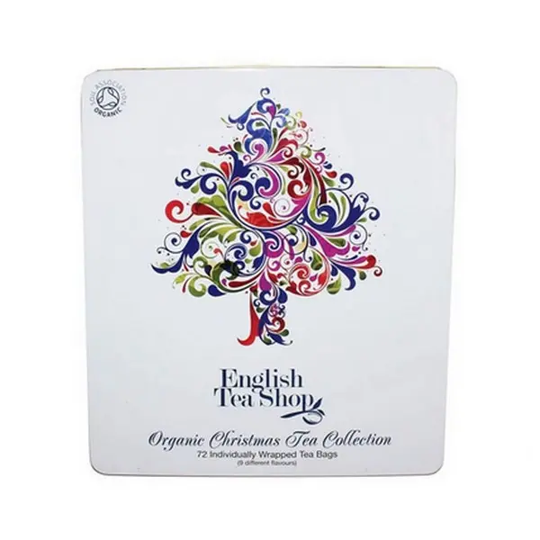 Boite métal - 72 sachets de thés BIO - Collection Noël