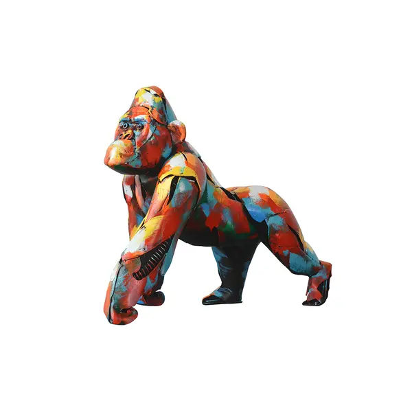 SCULPTURE METAL GORILLE