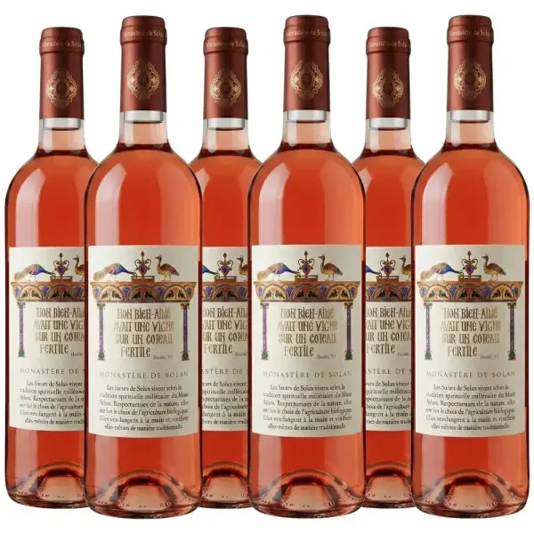 Vin rosé BIO « Mon bien aim頻 2025 – Monastère de Solan (x6)