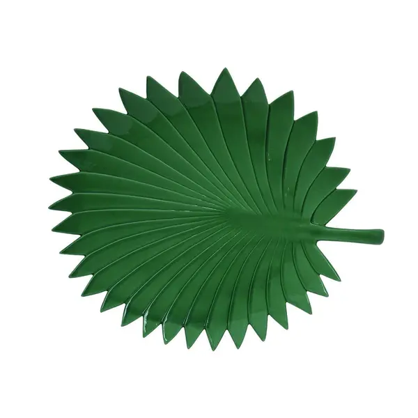 Plat en porcelaine feuille de Palme