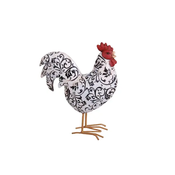 POULE DECOR NOIR ET BLANC