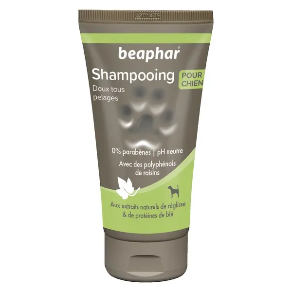 Shampooing doux tous pelages extraits naturels de réglisse & de protéines de blé , 250 ml – BEAPHAR