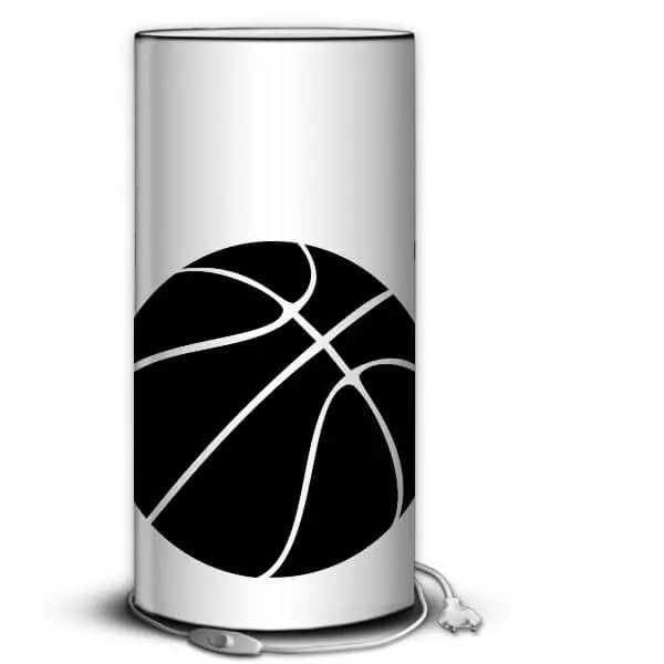 BASKETBALL – Lampe de Bureau Tube – Motif Ballon