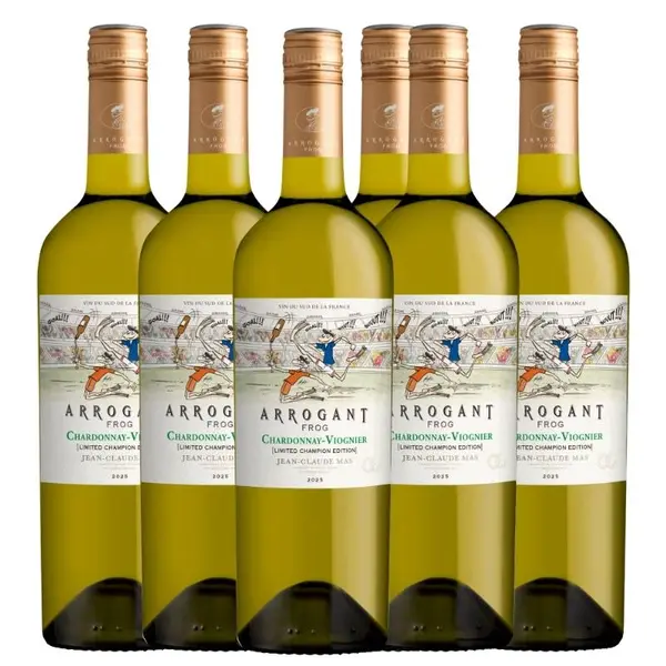 1 Carton 6 bouteilles Arrogant Frog Chardonnay Viognier 2025 – Edition Spéciale Coupe du Monde de Foot