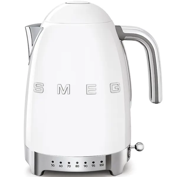 Bouilloire Blanche 1.7L avec réglage de température SMEG