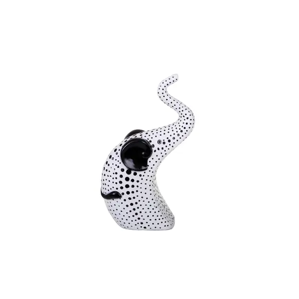 ELEPHANT TROMPE LEVEE RELIEF NOIR&BLANC