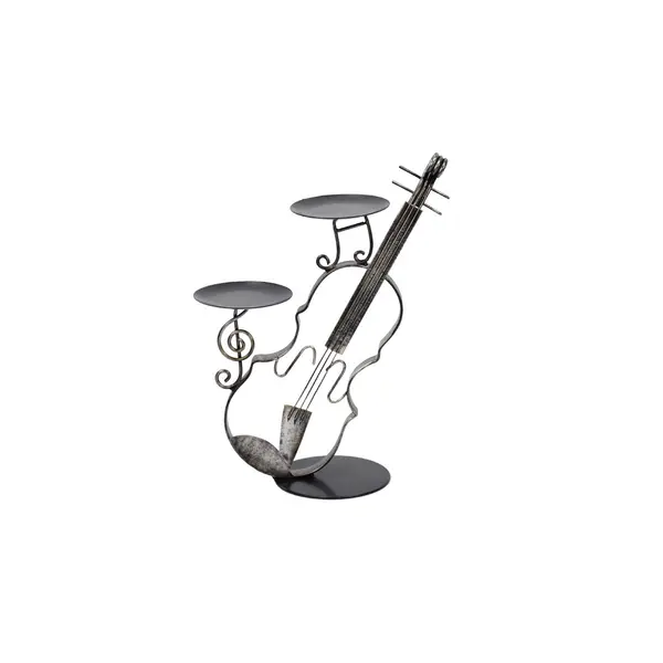BOUGEOIR 2 PLATEAUX VIOLON – HISTOIRE DE FER