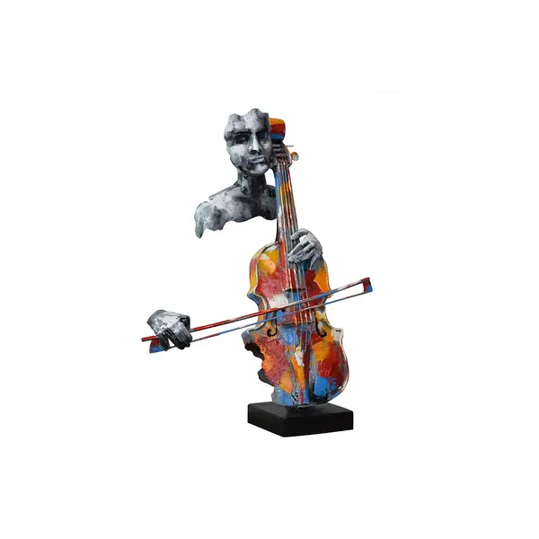 VIOLONCELLISTE COULEUR/ARGENT