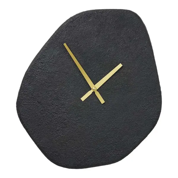 Horloge Murale originale forme organique noir