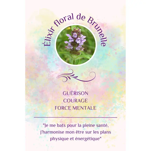 Elixir Floral Brunelle bio et Demeter (20 ml)