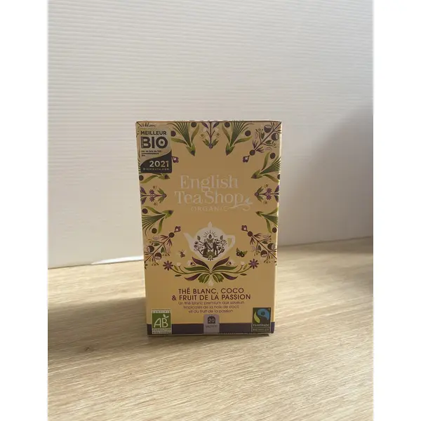 Thé blanc Coco Fruit de la Passion bio - 20 sachets