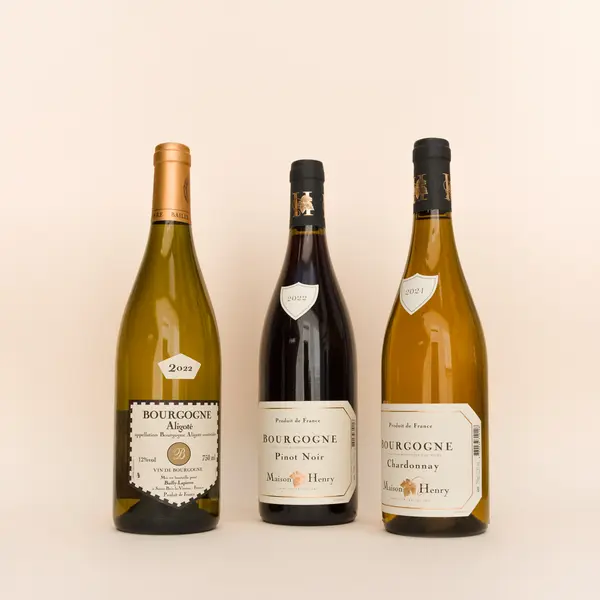 Coffret cadeau 3 bouteilles : vins de Bourgogne