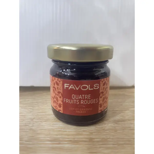 Confiture 4 fruits rouges