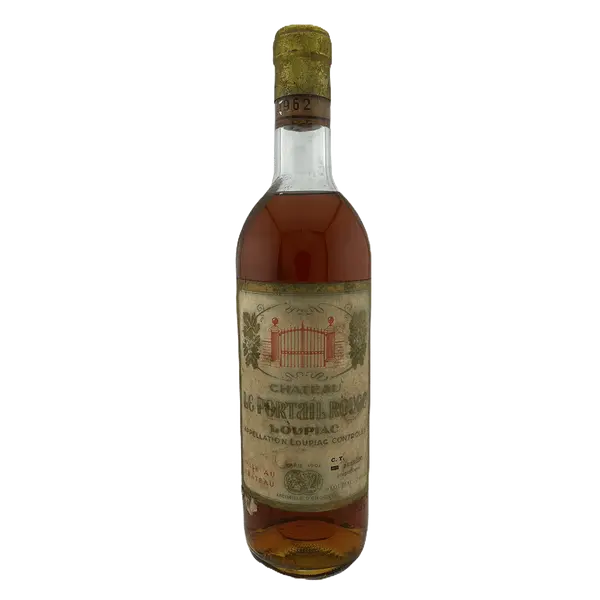 1962 Vin de Bordeaux blanc moelleux : Château LE PORTAIL ROUGE – Loupiac
