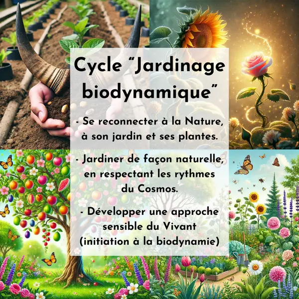 * JARDINAGE BIODYNAMIQUE 2026 – Cycle complet en présentiel✨
