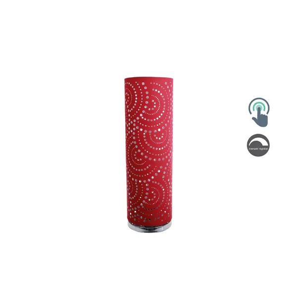 'LAMPE D »AMBIANCE LED MOTIF DECOUPE ROUGE'