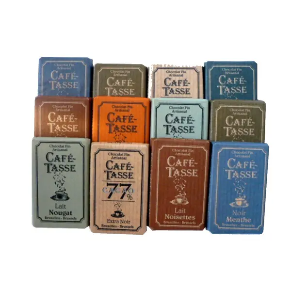 12 Mini tablettes de chocolat