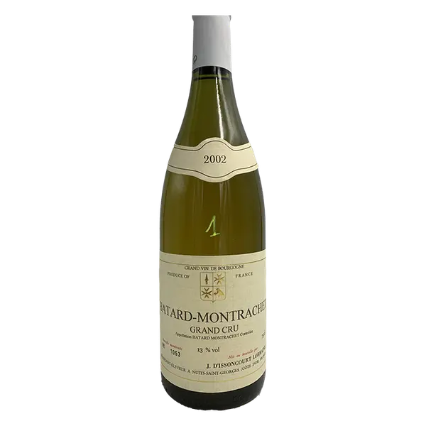 Batard Montrachet Grand Cru Blanc 2002 – Domaine J.D'Issoncourt Lorraine (Bourgogne)