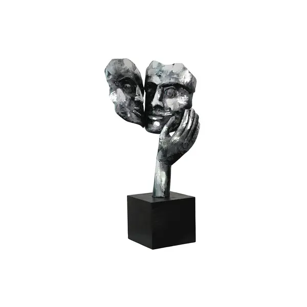 COUPLE ETREINTE ARGENT