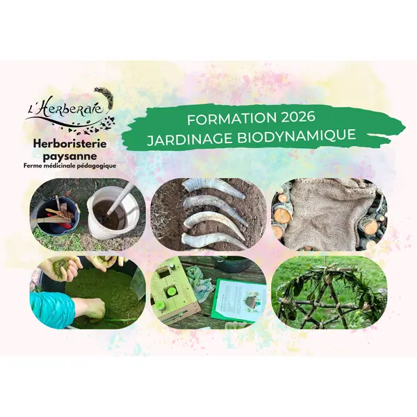 * JARDINAGE BIODYNAMIQUE 2026 – Cycle complet en présentiel✨