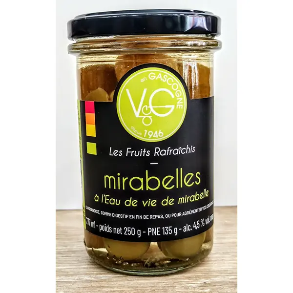 Mirabelles rafraichies à l'Eau de Vie 277 ml