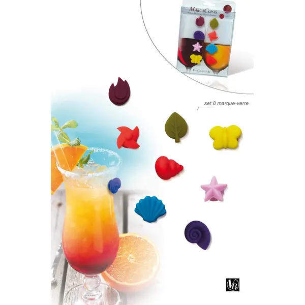 SET 8 MARQUE-VERRE – VIN BOUQUET