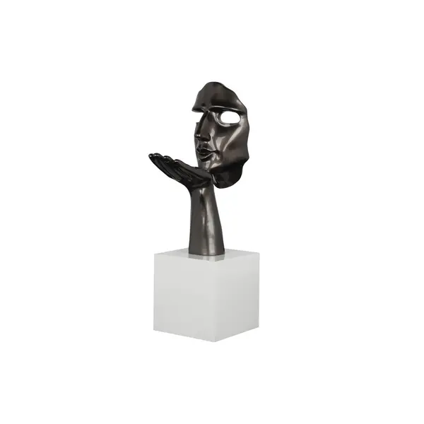 SCULPTURE EN BAISER GRIS