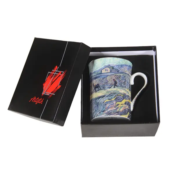 MUG LABOUREUR DANS UN CHAMP DE V.VAN GOGH