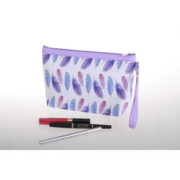 POCHETTE TRAPEZE GM DECOR PLUMES