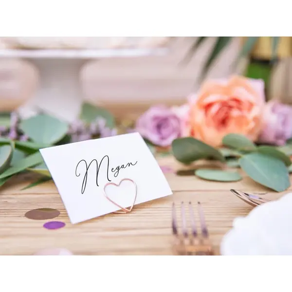 10 Supports marque-place – Coeur- Or