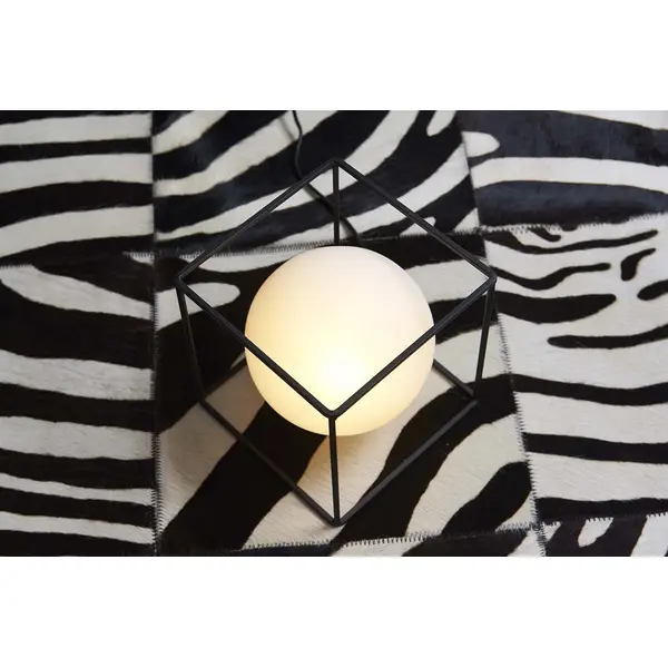LAMPE CUBE 3D SPHERE VERRE