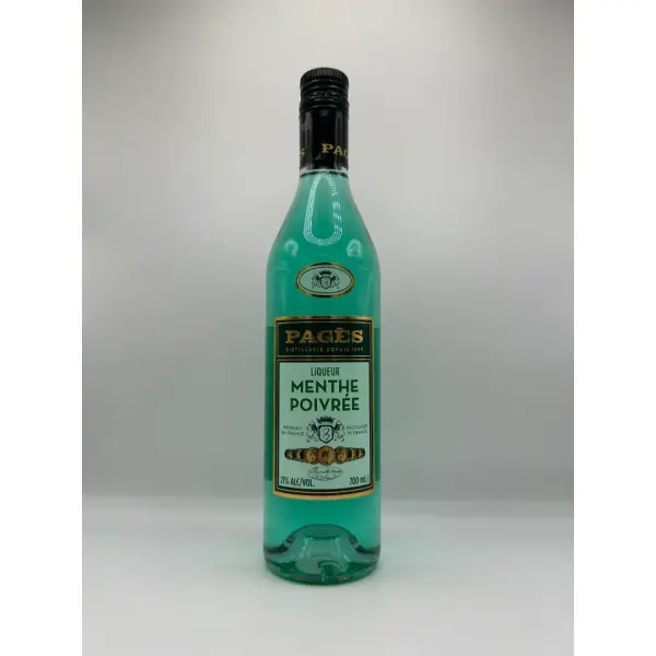 Liqueur de menthe poivrée – Pagès – 70 cl 21%