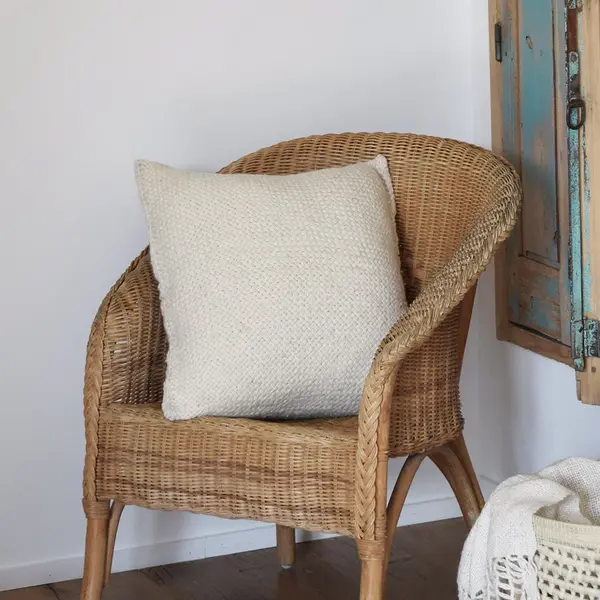 Coussin blanc 50×50