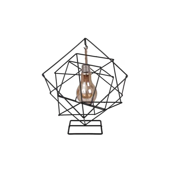 'LAMPE D »AMBIANCE LED CUBIQUE OR'