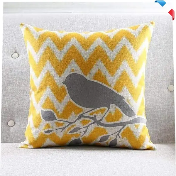 Housses de coussin scandinave jaune