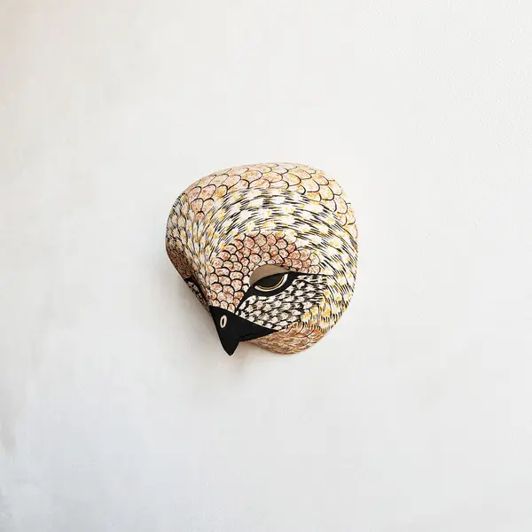 Masque petite Chouette en bois