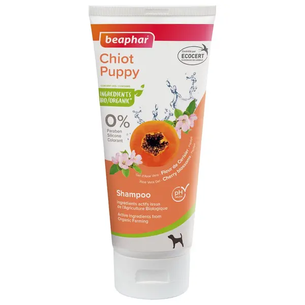 Shampoing labellisé ECOCERT pour chiot ,200 ml- BEAPHAR