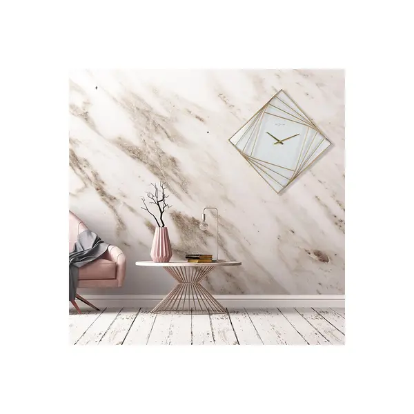 HORLOGE MURALE CARRÉE GRANDE – MÉTAL