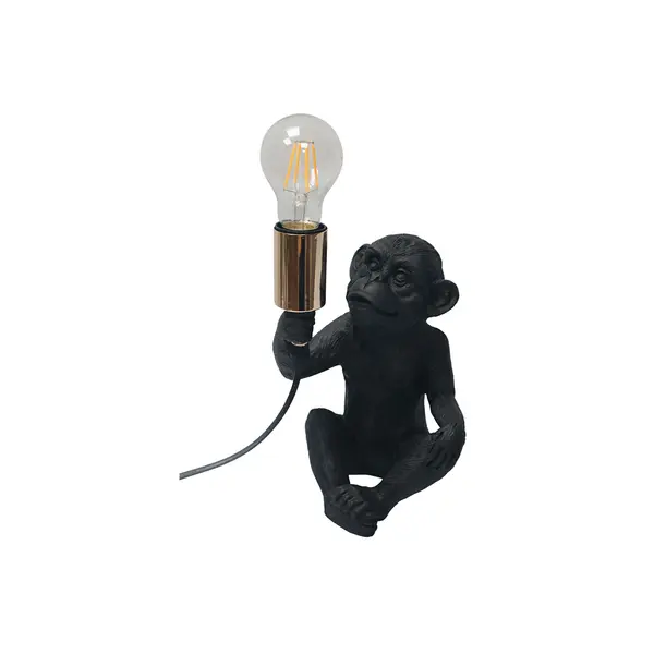 LAMPE SINGE NOIR/OR