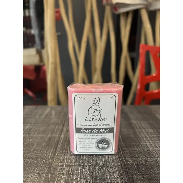 🌸 Savon Rose de Mai pur Lisane – Douceur naturelle et hydratation intense
